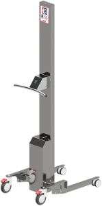 Chariot gerbeur en inox ,Chariot gerbeur en inox utilisé pour le stockage de produits alimentaires dans un entrepôt